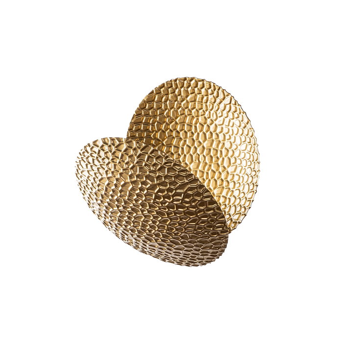Opviq Lámpara de pared dorada de metal